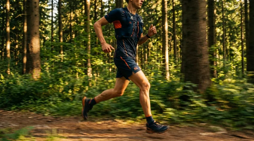 Tekač v naravi teče z lahkotnostjo in energijo