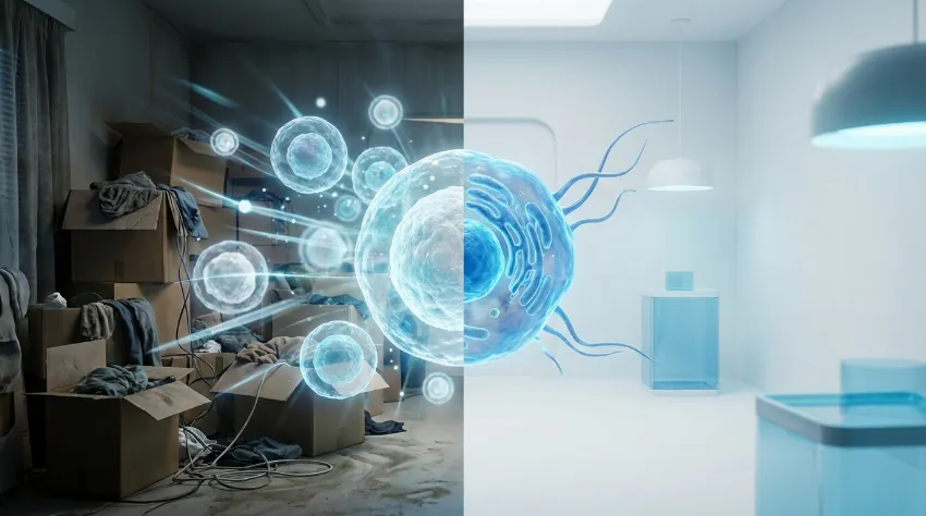 Konceptualni prikaz čiščenja in urejanja prostora