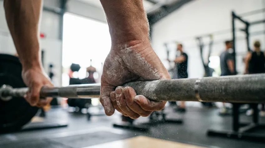 Priprava rok in oprijem droga za izvedbo mrtvega dviga