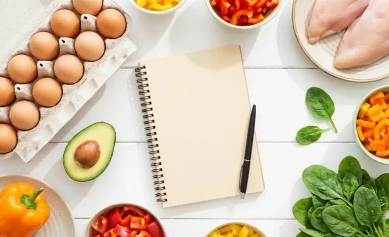 Priprava zdravih sestavin za načrtovanje tedenskega jedilnika