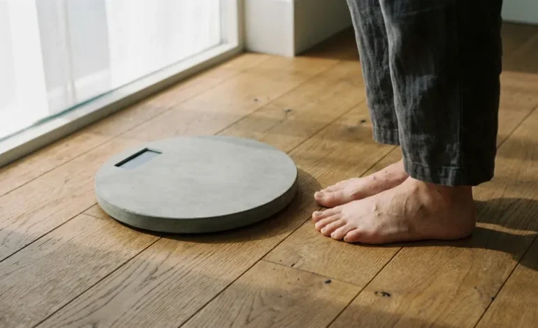 Tehtnica na lesenih tleh v jutranji svetlobi