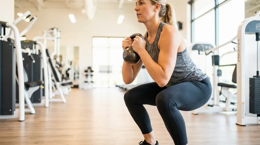 Pravilna izvedba počepa z utežjo v fitnesu