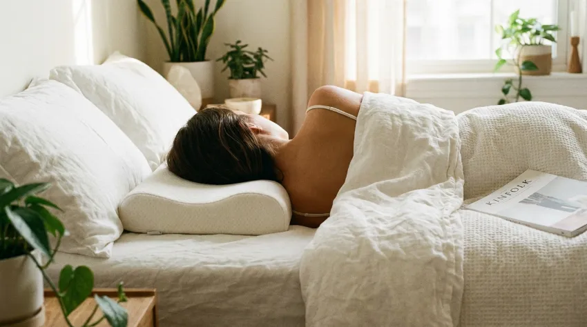 Pravilen položaj glave na vzglavniku med spanjem