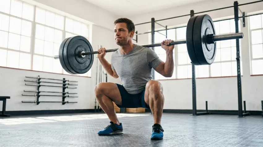 Pravilna izvedba počepa z utežjo na ramenih