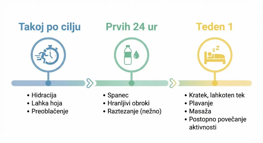 Infografika regeneracije po maratonu
