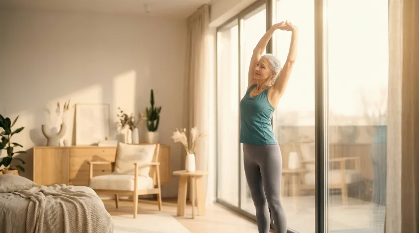 Vaje za ravnotežje za starejše: 5 varnih gibov, ki preprečijo padce in ohranijo samostojnost