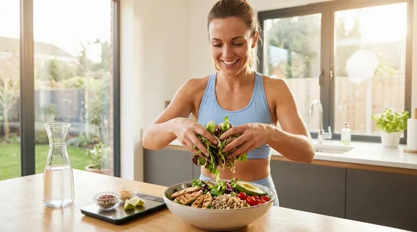 Priprava zdravega obroka za definicijo trebušnih mišic