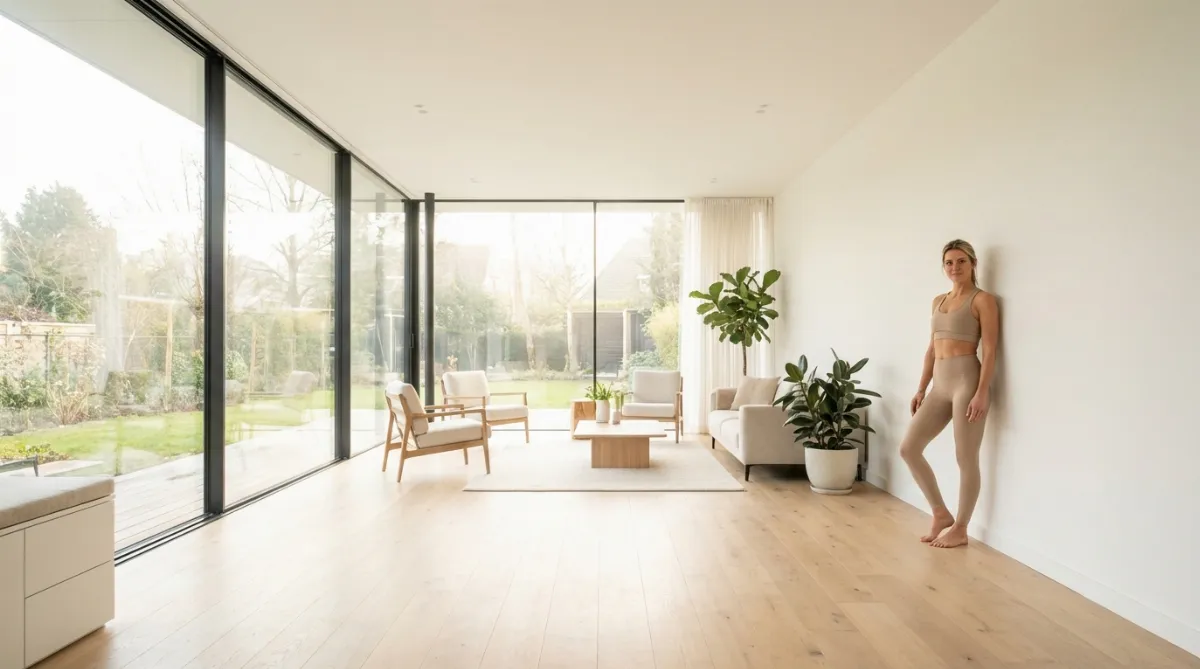 Wall Pilates: 10-minutna rutina ob steni za moč in ravnotežje