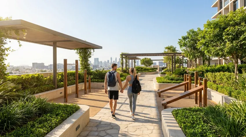 Par hodi sproščeno po treningu v modernem okolju