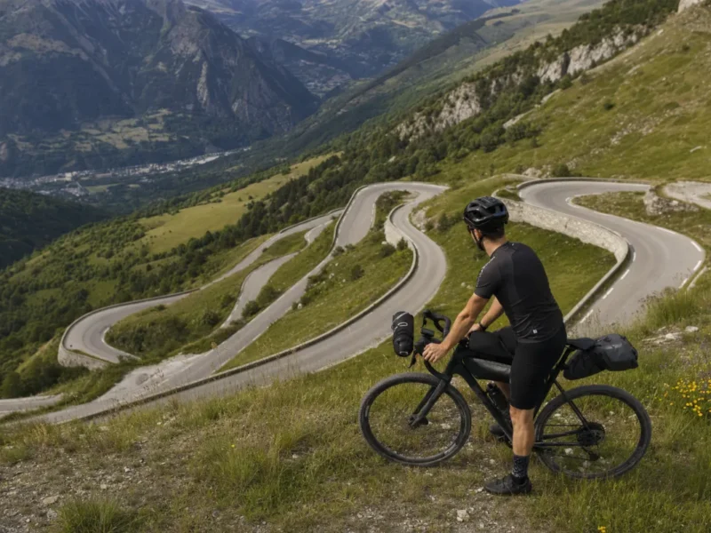 Serpentine na Alpe d'Huez, kjer se letos končata dve etapi Toura